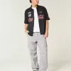 Pantaloni largi Cargo cu tragere Pantaloni largi Cargo cu tragere
