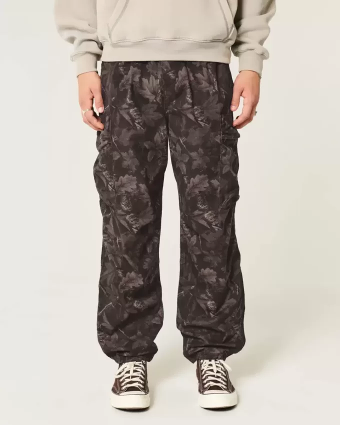 Pantaloni largi Cargo cu tragere