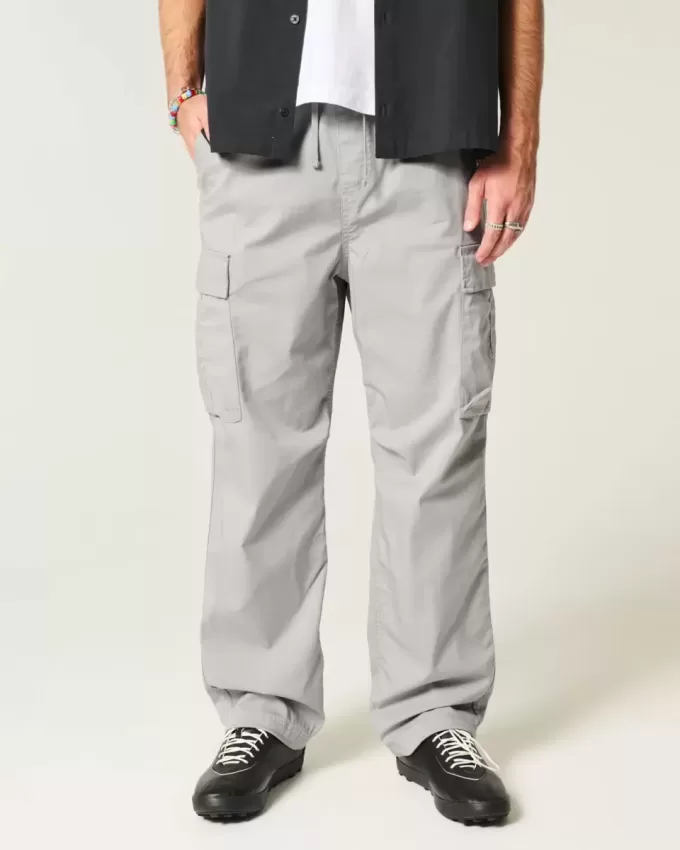 Pantaloni largi Cargo cu tragere Pantaloni largi Cargo cu tragere