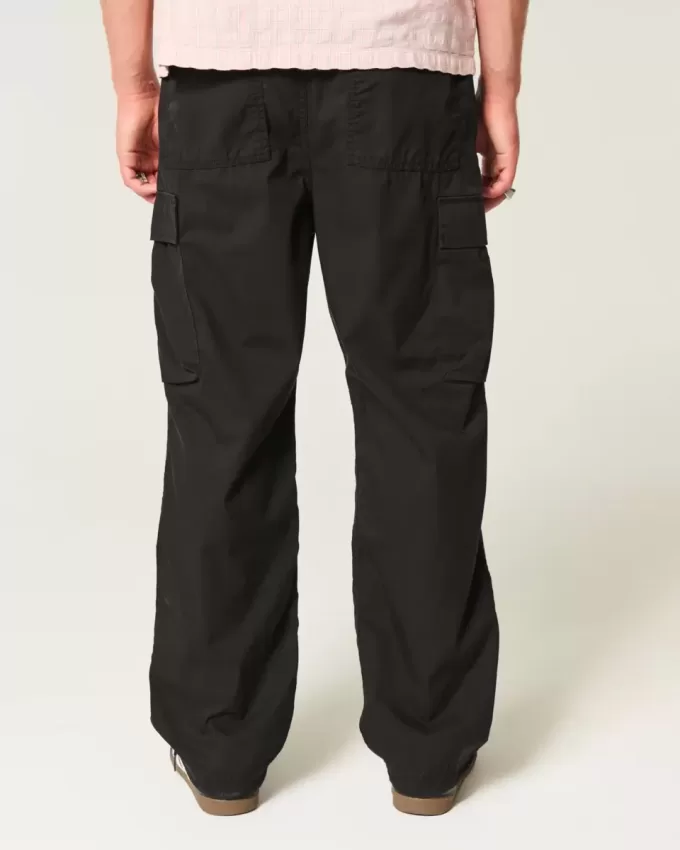 Pantaloni largi Cargo cu tragere Pantaloni largi Cargo cu tragere