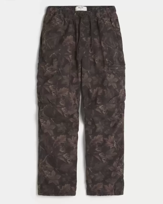 Pantaloni largi Cargo cu tragere
