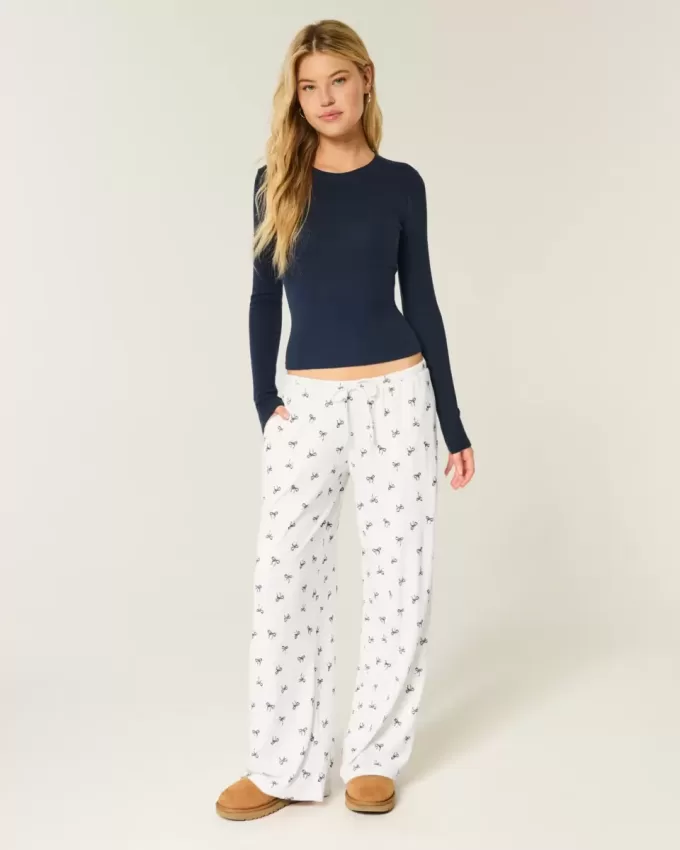 Pantaloni largi, confortabili, cu nervuri Pantaloni largi, confortabili, cu nervuri