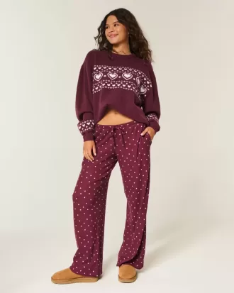 Pantaloni largi, confortabili, cu nervuri