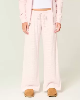 Pantaloni largi, confortabili, cu nervuri