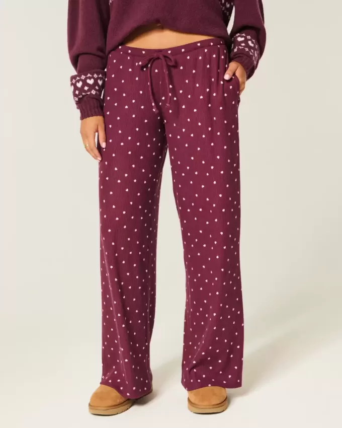 Pantaloni largi, confortabili, cu nervuri Pantaloni largi, confortabili, cu nervuri