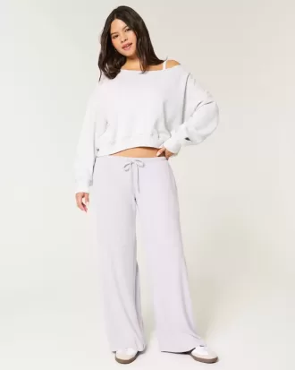 Pantaloni largi, confortabili, cu șnur