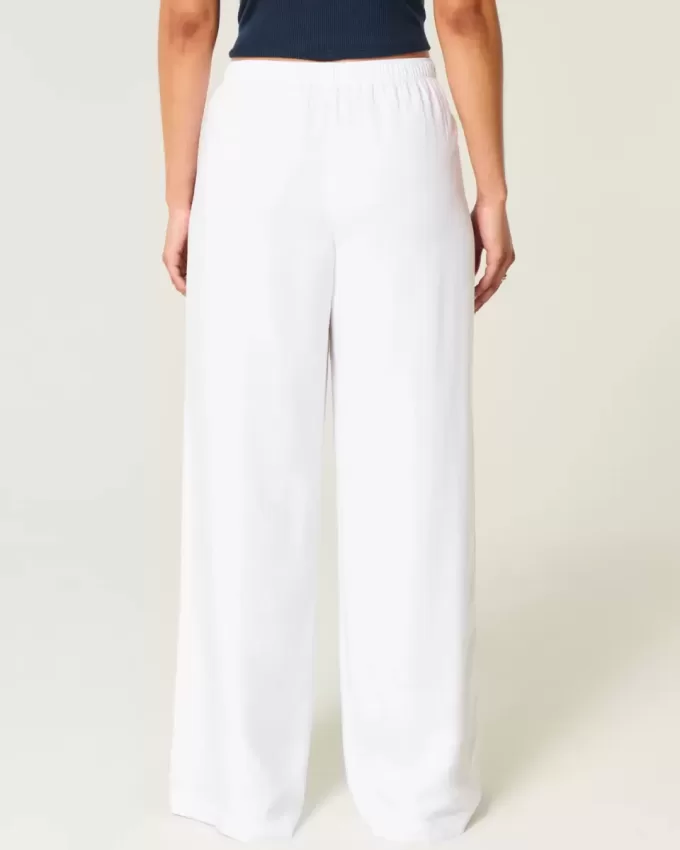 Pantaloni largi cu dungi Pantaloni largi cu dungi