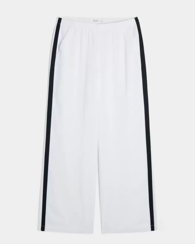 Pantaloni largi cu dungi Pantaloni largi cu dungi