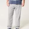 Pantaloni largi cu talie flexibilă din amestec de in Pantaloni largi cu talie flexibilă din amestec de in