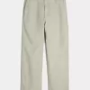 Pantaloni largi cu talie flexibilă din amestec de in Pantaloni largi cu talie flexibilă din amestec de in