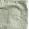 Pantaloni largi cu talie flexibilă din amestec de in Pantaloni largi cu talie flexibilă din amestec de in
