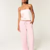 Pantaloni largi cu talie joasă Pantaloni largi cu talie joasă
