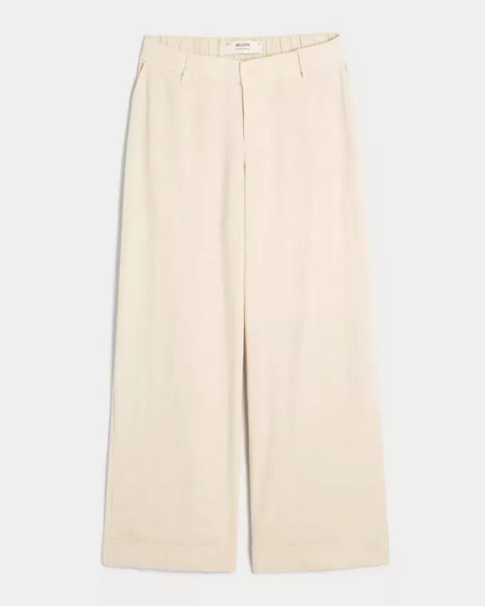 Pantaloni largi cu talie joasă Pantaloni largi cu talie joasă