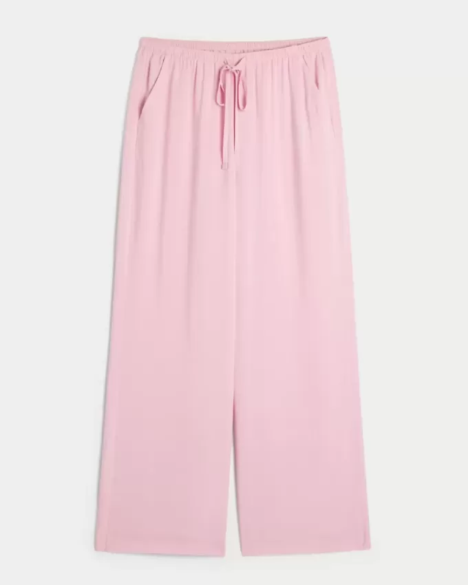 Pantaloni largi cu talie joasă Pantaloni largi cu talie joasă