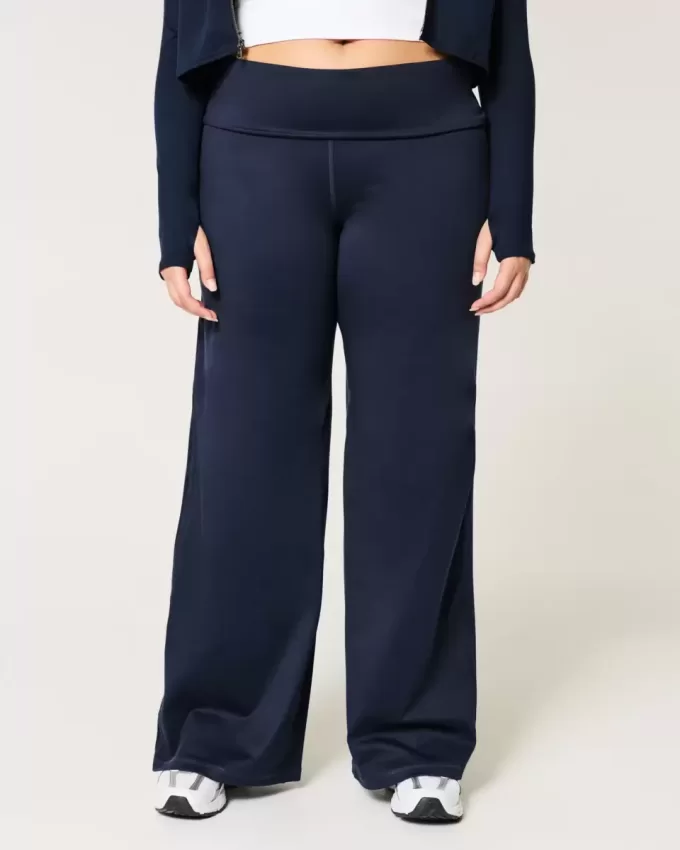 Pantaloni largi cu talie rabatabilă Gilly Hicks Active Recharge Pantaloni largi cu talie rabatabilă Gilly Hicks Active Recharge