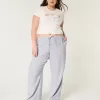 Pantaloni largi cu tragere din amestec de in Pantaloni largi cu tragere din amestec de in