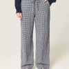 Pantaloni largi cu tragere din amestec de in Pantaloni largi cu tragere din amestec de in