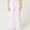 Pantaloni largi cu tragere din amestec de in Pantaloni largi cu tragere din amestec de in