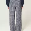 Pantaloni largi cu tragere din amestec de in Pantaloni largi cu tragere din amestec de in