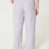Pantaloni largi cu tragere din amestec de in Pantaloni largi cu tragere din amestec de in