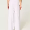 Pantaloni largi cu tragere din amestec de in Pantaloni largi cu tragere din amestec de in