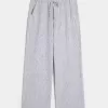 Pantaloni largi cu tragere din amestec de in Pantaloni largi cu tragere din amestec de in
