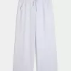 Pantaloni largi cu tragere din amestec de in Pantaloni largi cu tragere din amestec de in