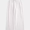 Pantaloni largi cu tragere din amestec de in Pantaloni largi cu tragere din amestec de in