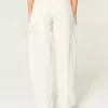 Pantaloni largi de dulgher conici cu talie joasă Pantaloni largi de dulgher conici cu talie joasă