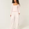 Pantaloni largi de flanel Pantaloni largi de flanel