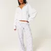 Pantaloni largi de flanel Pantaloni largi de flanel