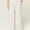 Pantaloni largi de flanel Pantaloni largi de flanel