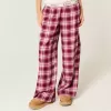 Pantaloni largi de flanel Pantaloni largi de flanel