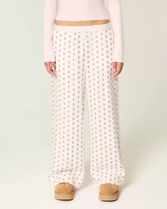 Pantaloni largi de flanel