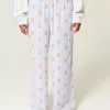 Pantaloni largi de flanel Pantaloni largi de flanel