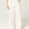 Pantaloni largi de flanel Pantaloni largi de flanel
