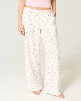 Pantaloni largi de flanel