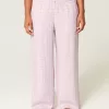 Pantaloni largi de flanel Pantaloni largi de flanel