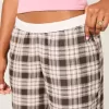 Pantaloni largi de flanel Pantaloni largi de flanel