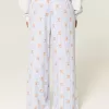 Pantaloni largi de flanel Pantaloni largi de flanel