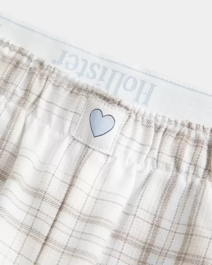 Pantaloni largi de flanel Pantaloni largi de flanel