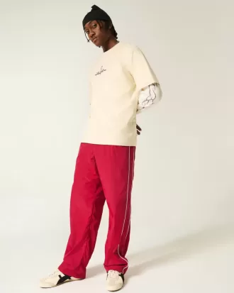 Pantaloni largi de sport