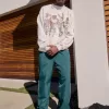 Pantaloni largi de sport