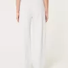 Pantaloni largi din lână grafic NYC Pantaloni largi din lână grafic NYC