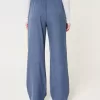 Pantaloni largi Hollister Livvy cu talie ultra înaltă