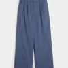 Pantaloni largi Hollister Livvy cu talie ultra înaltă