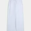 Pantaloni largi Seersucker Pantaloni largi Seersucker