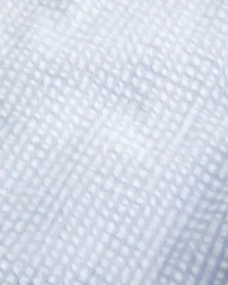 Pantaloni largi Seersucker