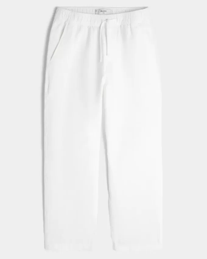 Pantaloni largi Seersucker Pantaloni largi Seersucker