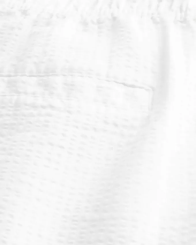 Pantaloni largi Seersucker Pantaloni largi Seersucker
